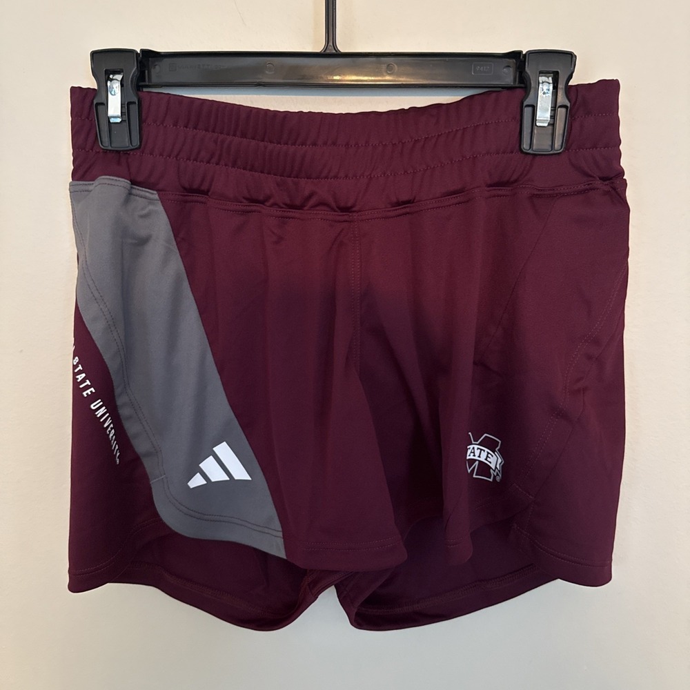 New Womens‎ XS Aeroready Adidas Shorts W D4T K Short M 3" Maroon Mississippi St